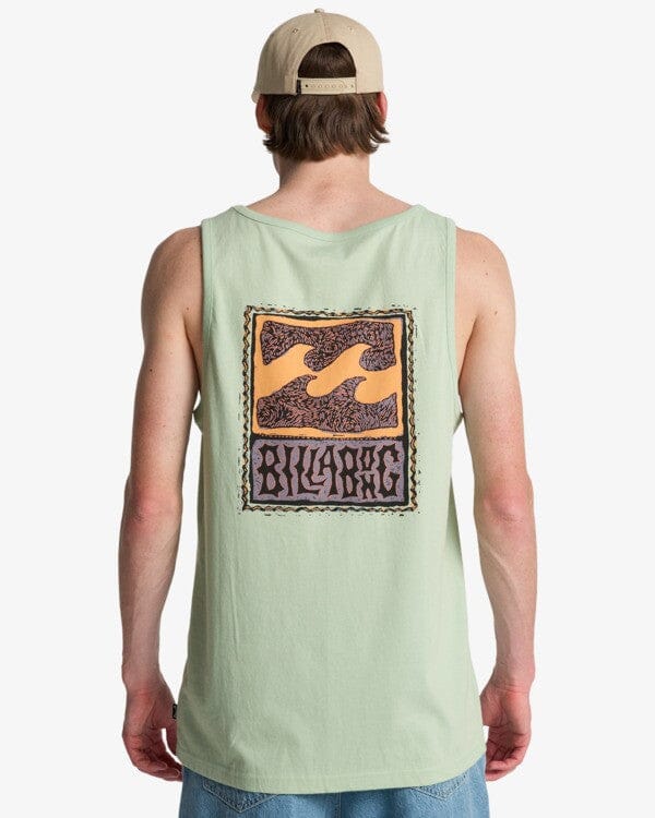 Stamp Vest - Vintage Green Men's T-Shirts & Vests Billabong 