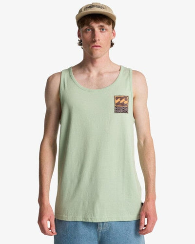 Stamp Vest - Vintage Green Men's T-Shirts & Vests Billabong S 