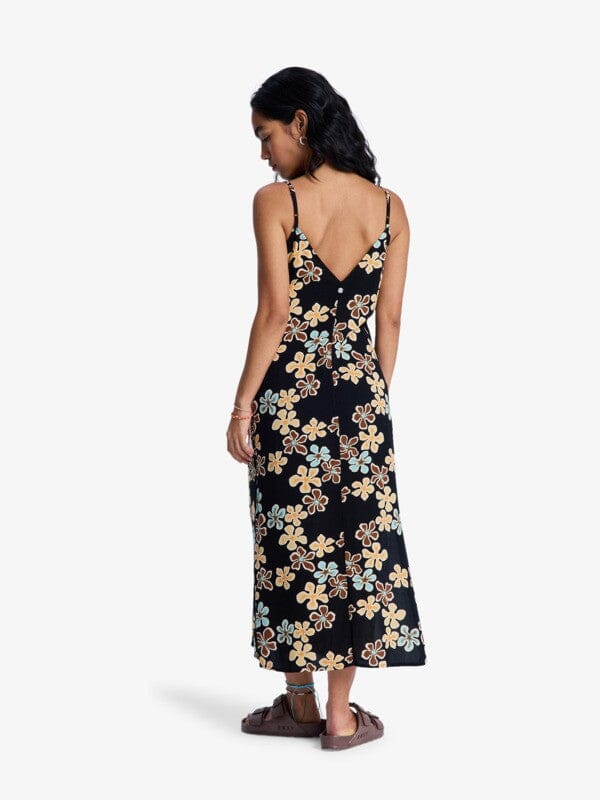 Stay Sunny Slip Dress - Anthracite Nostalgic Feels Bathsheba Surf 