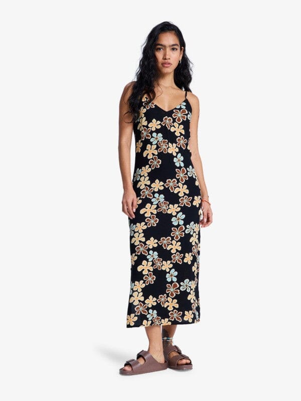 Stay Sunny Slip Dress - Anthracite Nostalgic Feels Bathsheba Surf S 