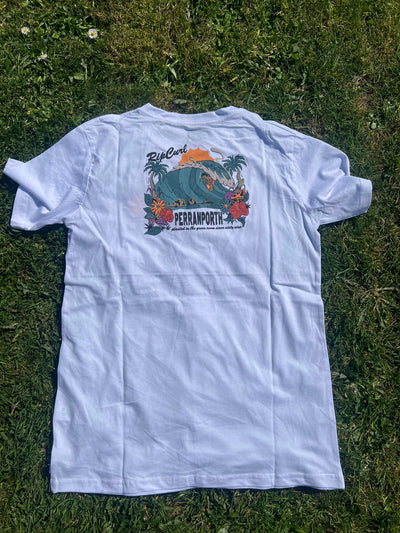Stoked Perranporth Desto Tee - White Children's Tees Rip Curl 