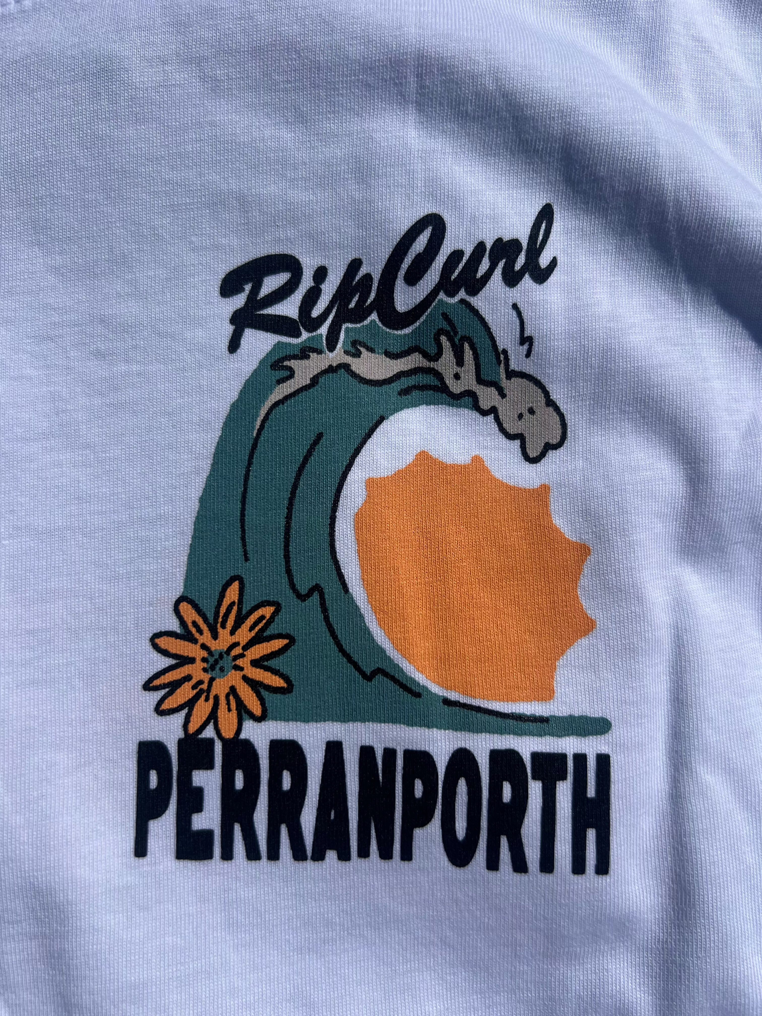 Stoked Perranporth Desto Tee - White Children's Tees Rip Curl 