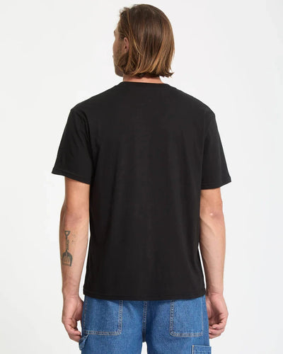 Stone Blanks BSC Tee - Black Men's T-Shirts & Vests Volcom 