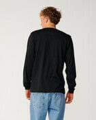 Streamline Badge LS Tee - Black Men's T-Shirts & Vests Rip Curl 