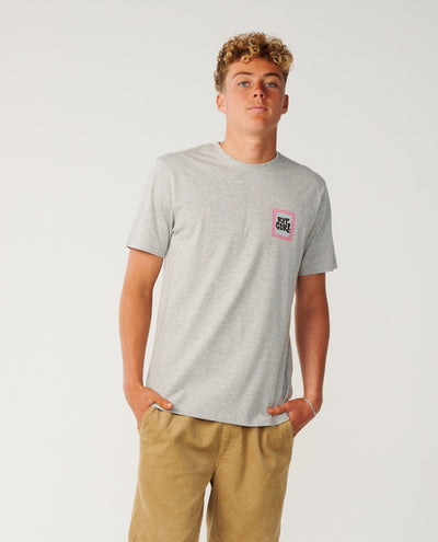 Streamline Line Up Tee - Grey Marle Men's T-Shirts & Vests Rip Curl 