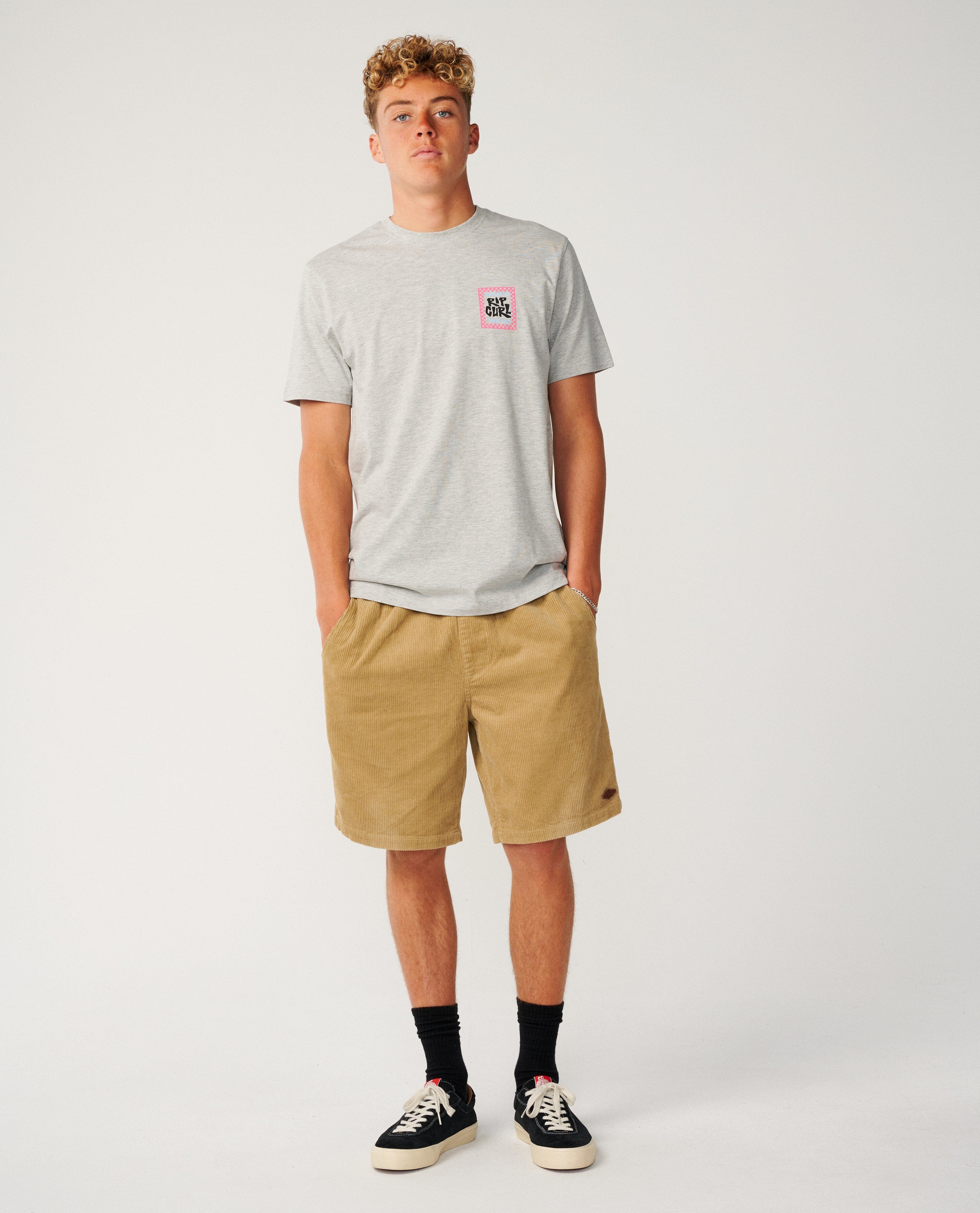 Streamline Line Up Tee - Grey Marle Men's T-Shirts & Vests Rip Curl 