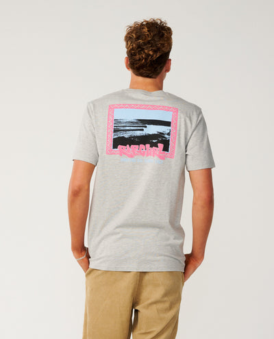 Streamline Line Up Tee - Grey Marle Men's T-Shirts & Vests Rip Curl S 
