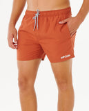Streamline Offset Volley 16" Swim Shorts - Baked Clay Men's Shorts & Boardshorts Rip Curl 