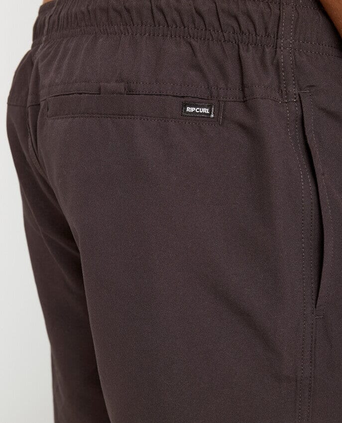 Streamline Offset Volley 16" Swim Shorts - Black Men's Shorts & Boardshorts Rip Curl 