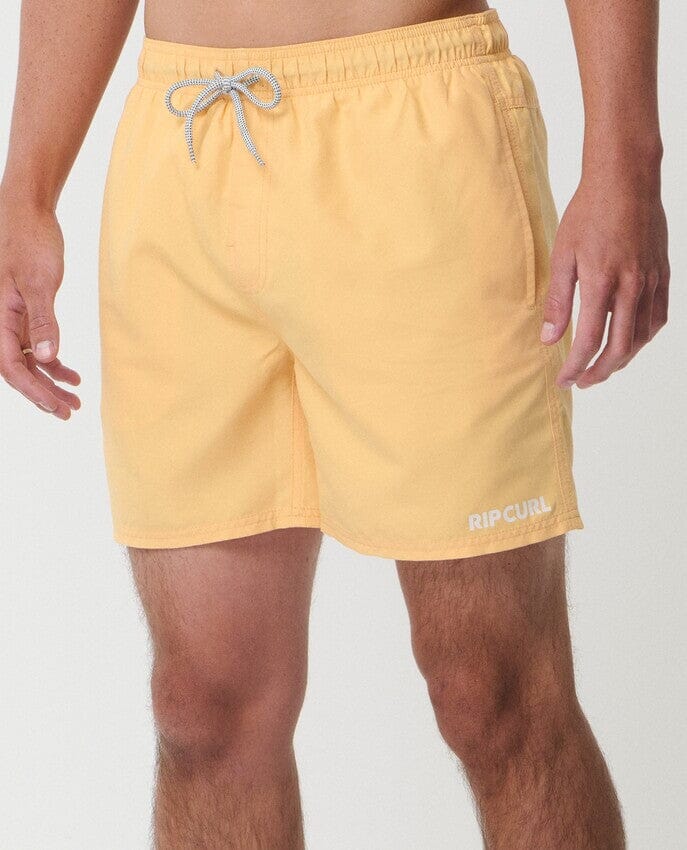 Streamline Offset Volley 16" Swim Shorts - Ochre Men's Shorts & Boardshorts Rip Curl 