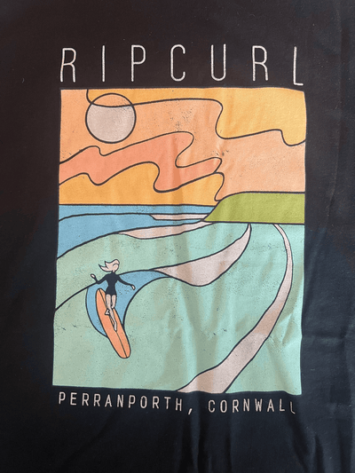 String Line Women's Perranporth Destee - Black Women's T-Shirts and Vest Tops Rip Curl women XS 