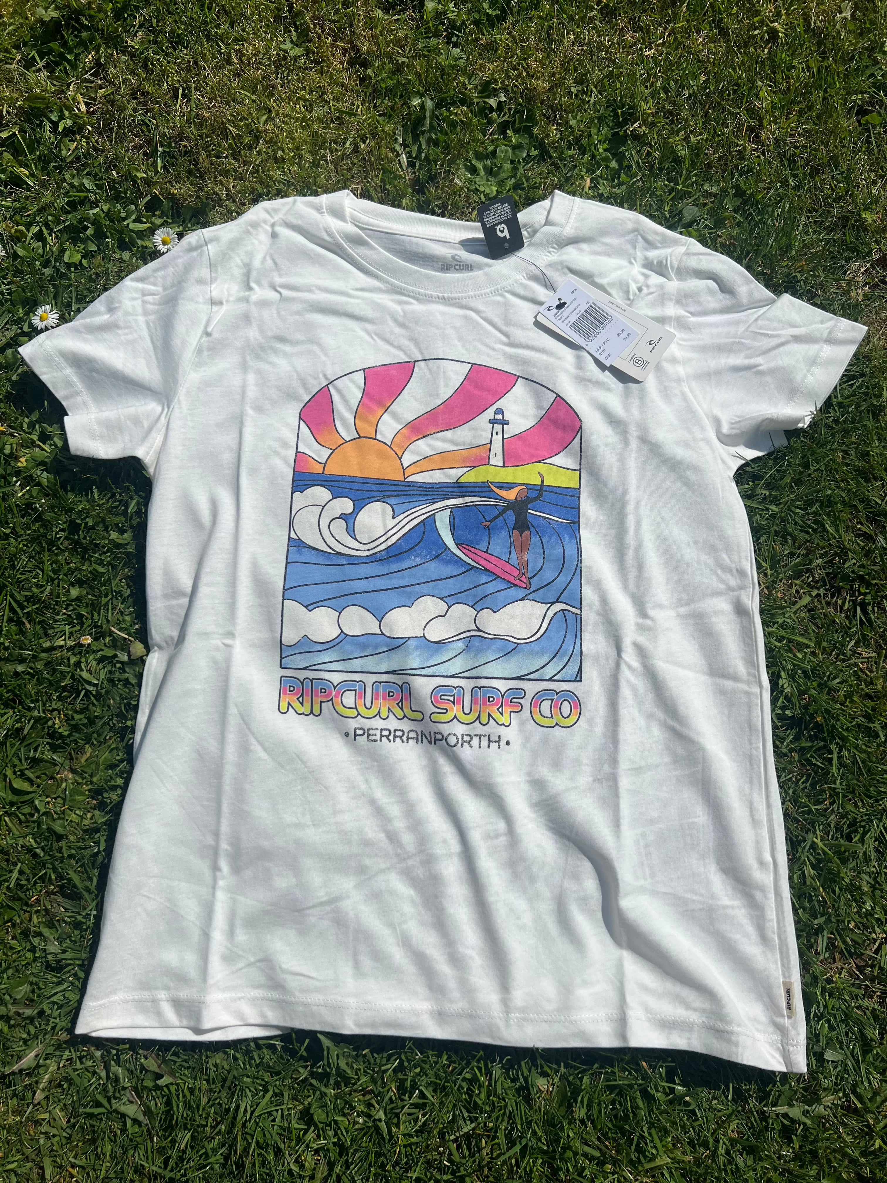 Stringers Perranporth Desto Tee - Bone Women's T-Shirts and Vest Tops Rip Curl Women 