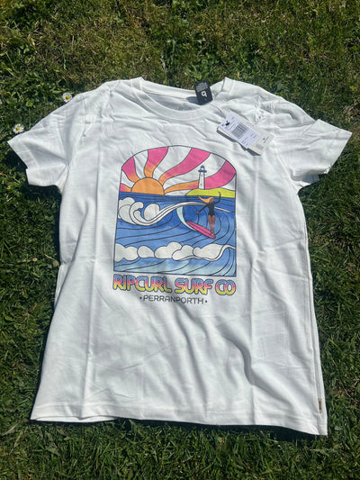 Stringers Perranporth Desto Tee - Bone Women's T-Shirts and Vest Tops Rip Curl Women 