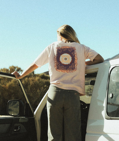 Sunlight Tee - Hazy Pink Women's T-Shirts and Vest Tops Oxbow 