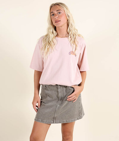 Sunlight Tee - Hazy Pink Women's T-Shirts and Vest Tops Oxbow 