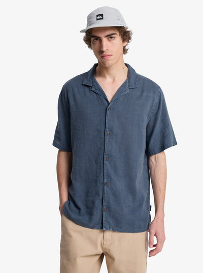 Sunrise Short Sleeve Shirt - Dark Navy Men's Shirts & Polos Quiksilver S 