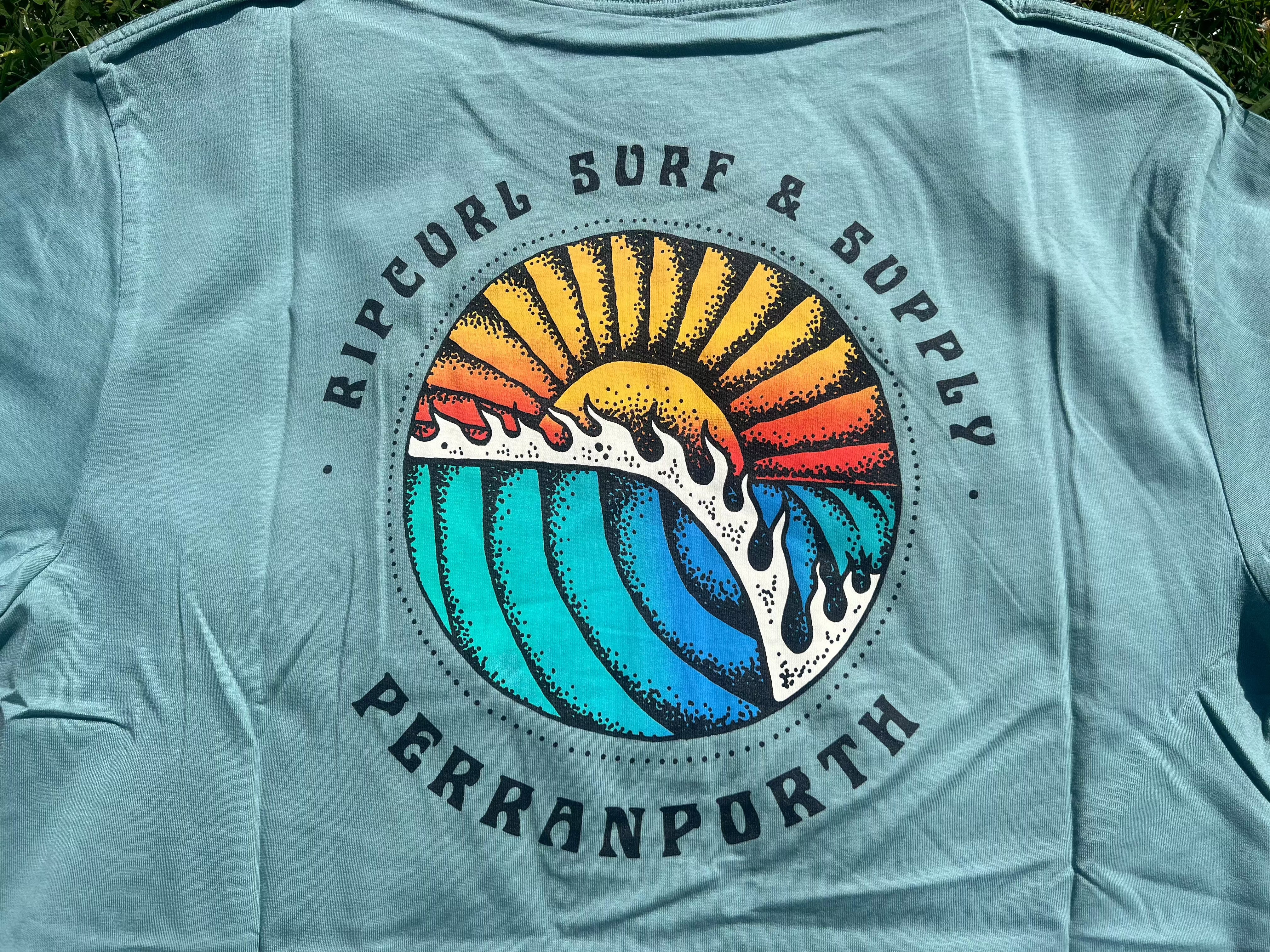 Sunset Perranporth Desto Tee - Blue Lagoon Men's T-Shirts & Vests Rip Curl 