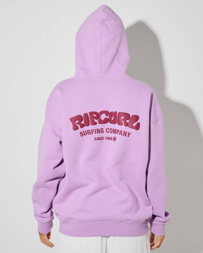 Surf Puff Heritage Hood - Bright Lilac Women's Hoodies & Sweatshirts Rip Curl Women 