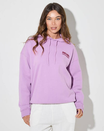 Surf Puff Heritage Hood - Bright Lilac Women's Hoodies & Sweatshirts Rip Curl Women XS 