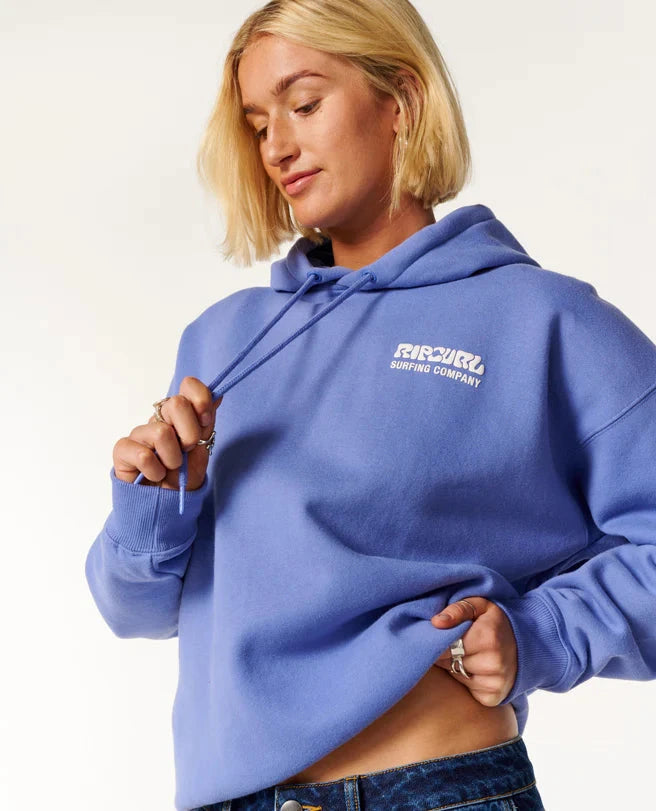 Surf Puff Heritage Hood - Mid Blue Women's Hoodies & Sweatshirts Rip Curl Women 