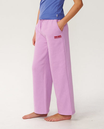 Surf Puff Wide Leg Track Pant (Girls) - Lilac Children's Clothing Rip Curl Women 14 
