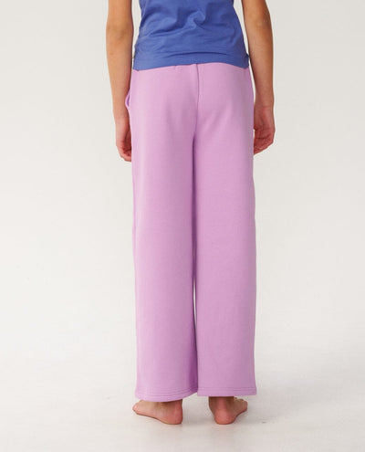 Surf Puff Wide Leg Track Pant (Girls) - Lilac Children's Clothing Rip Curl Women 