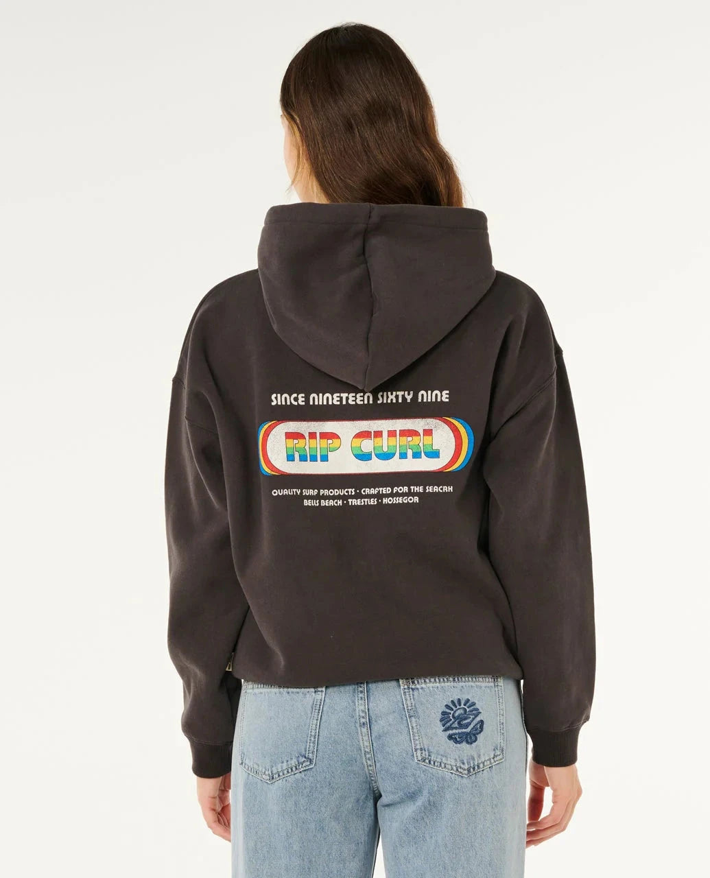 Surf Revival Heritage Hood - Washed Black Women's Hoodies & Sweatshirts Rip Curl Women 