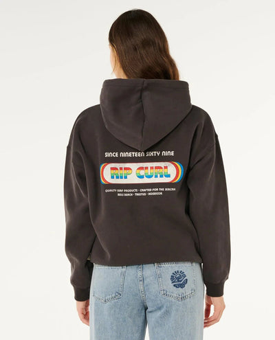 Surf Revival Heritage Hood - Washed Black Women's Hoodies & Sweatshirts Rip Curl Women 