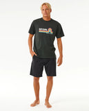 Surf Revival Mumma Short Sleeve Tee - Washed Black Men's T-Shirts & Vests Rip Curl 