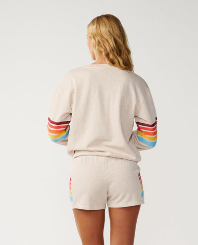 Surf Revival Relaxed Crew - Oatmeal Marle Women's Hoodies & Sweatshirts Rip Curl Women 