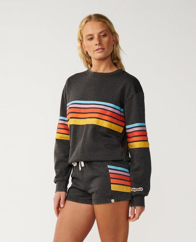 Surf Revival Relaxed Crew - Washed Black Women's Hoodies & Sweatshirts Rip Curl Women 