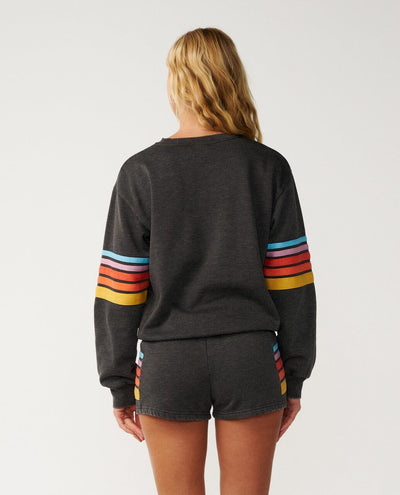 Surf Revival Relaxed Crew - Washed Black Women's Hoodies & Sweatshirts Rip Curl Women 