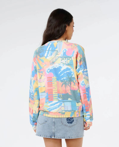 Surf Side Relaxed Crew - Multi Women's Hoodies & Sweatshirts Bathsheba Surf 