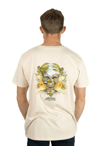Surf Skull Classic T-Shirt - Natural Men's T-Shirts & Vests Rietveld Small 