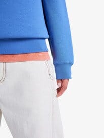 Surf Stoked Brushed Crew- Dutch Blue Women's Hoodies & Sweatshirts roxy 