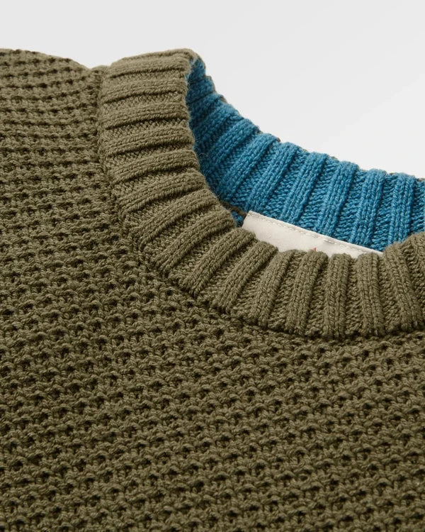 Swell Knitted Jumper - Khaki Men's Hoodies & Sweatshirts Passenger 