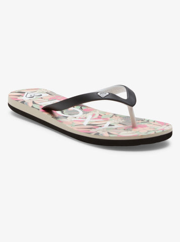 Tahiti VII - Black/Pink/Soft Lime Women's Flipflops,Shoes & Boots Roxy UK4 