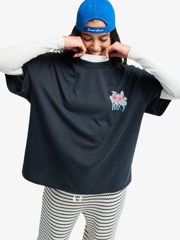Talloversize Washed - Anthracite Women's T-Shirts and Vest Tops Roxy 