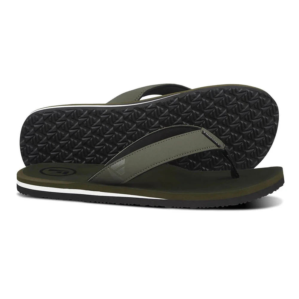 Tarlan Flip Flops - Olive Men's Shoes & Flip Flops Foamlife 