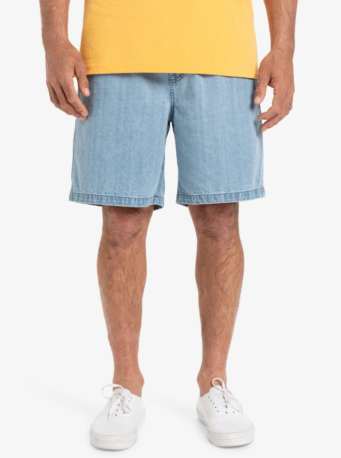 Taxer Denim Short - Stone Wash Men's Shorts & Boardshorts Quiksilver S 