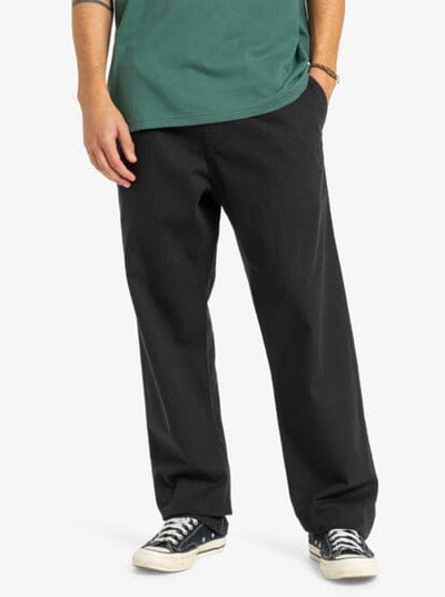 Taxer Regular Twill Pant - Black Men's Jeans & Trousers Quiksilver S 