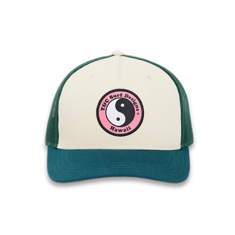 T&C Surf Designs YY Trucker Cap - Green Sea/ Off White Men's Hats,Caps&Beanies T & C 