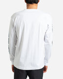 Team Lost Long Sleeve Tee - White With Cyan Men's T-Shirts & Vests Lost 