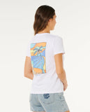 Tide Line Standard Tee - Optical White Women's T-Shirts and Vest Tops Rip Curl Women 