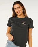 Tide Line Standard Tee - Washed Black Women's T-Shirts and Vest Tops Rip Curl Women 