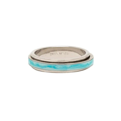 Tie Dye Fidget Ring - Silver Jewellery Pura Vida 6 