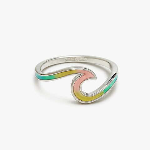 Tie Dye Wave Ring - Silver Jewellery Pura Vida 7 