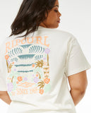 Tiki Tropics Relaxed Short Sleeve Tee - Bone Women's T-Shirts and Vest Tops Rip Curl women 