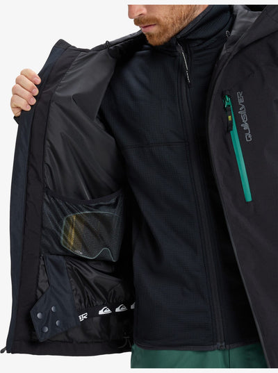 Titano Jacket _ True Black Men's Jackets Quiksilver 