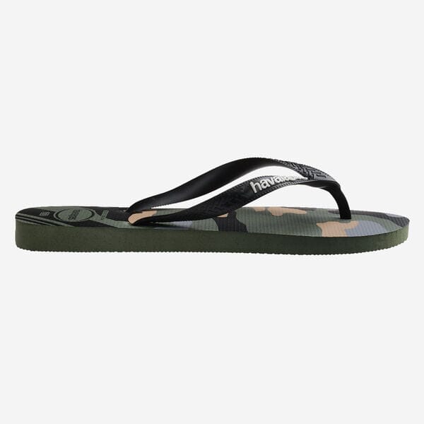 Top Camu - Green Olive/Black Men's Shoes & Flip Flops Havaianas 